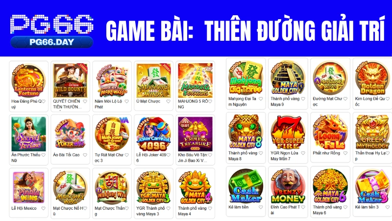 PG66 Game Bài - Đổi Thưởng Xanh Chín